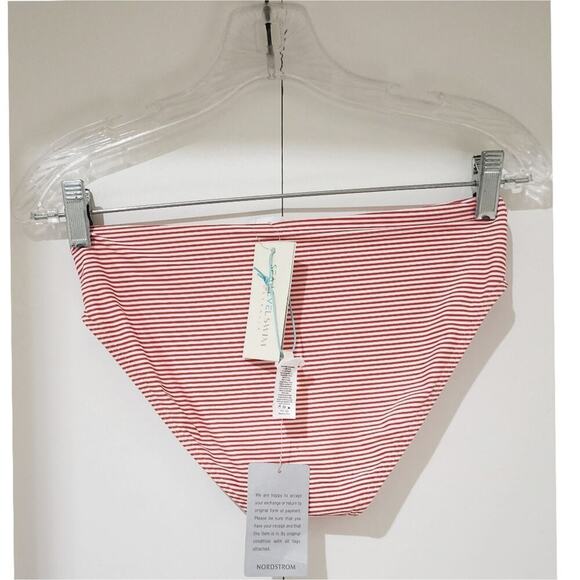 Nwtg Sea Level Positano Stripe Cross Bikini Bottom Size 4 - Picture 3 of 8